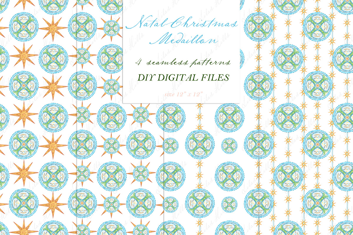 Natal Christmas Medallion Clipart, an Object Graphic by LABFcreations (Photo 2 of 4)