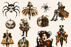 SURREAL HALLOWEEN CLIPART PACK