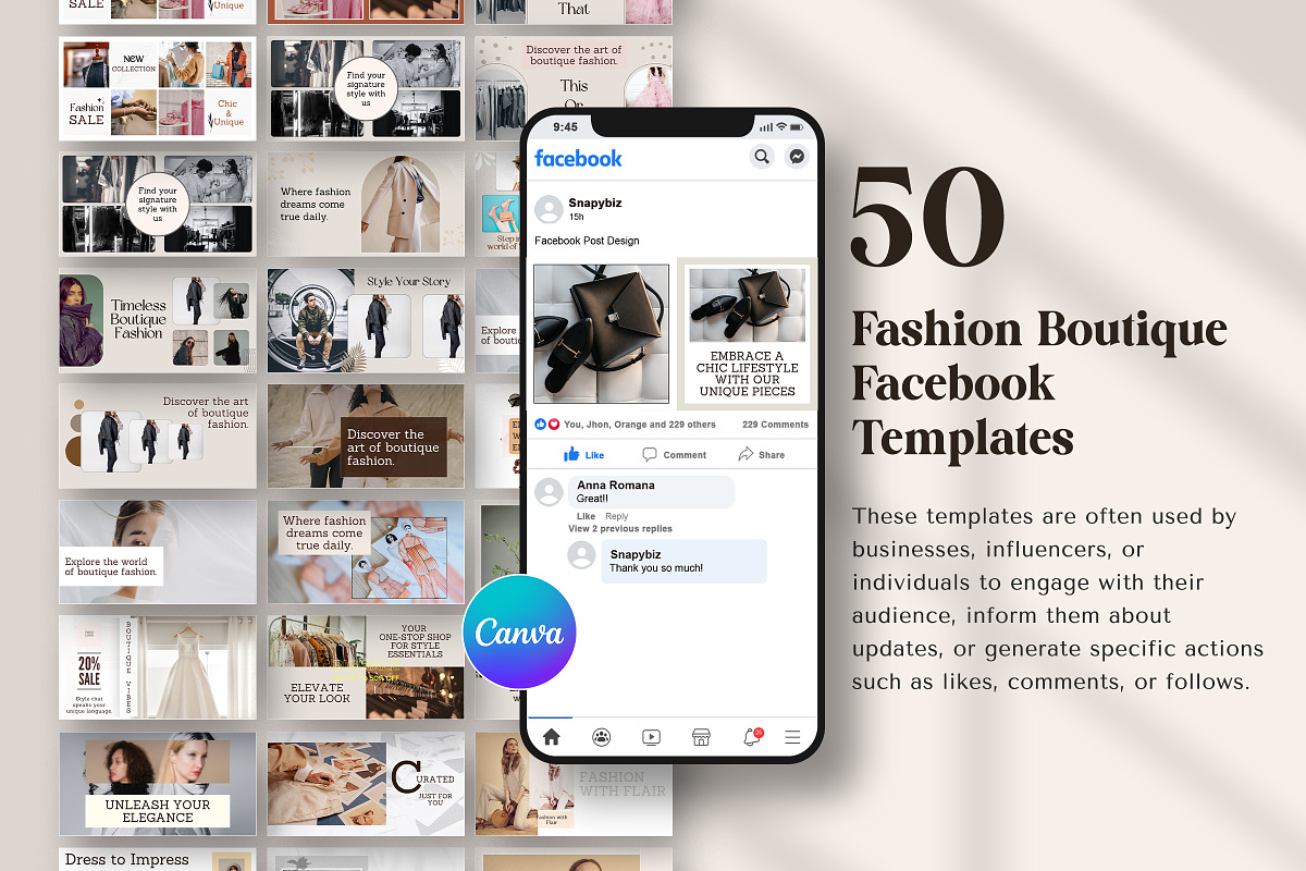 Fashion Boutique Facebook Design preview 5