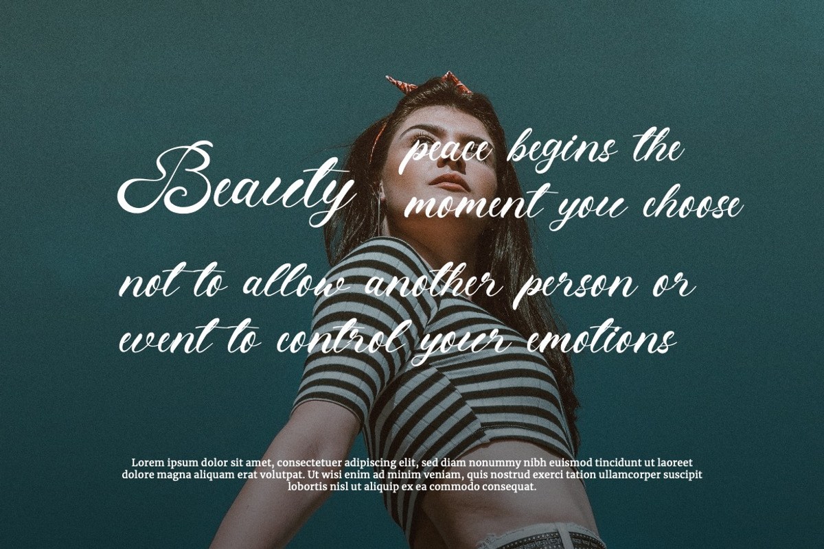 Fenshui – Fancy Script Font, a Script Font by Dhabee (Photo 13 of 17)