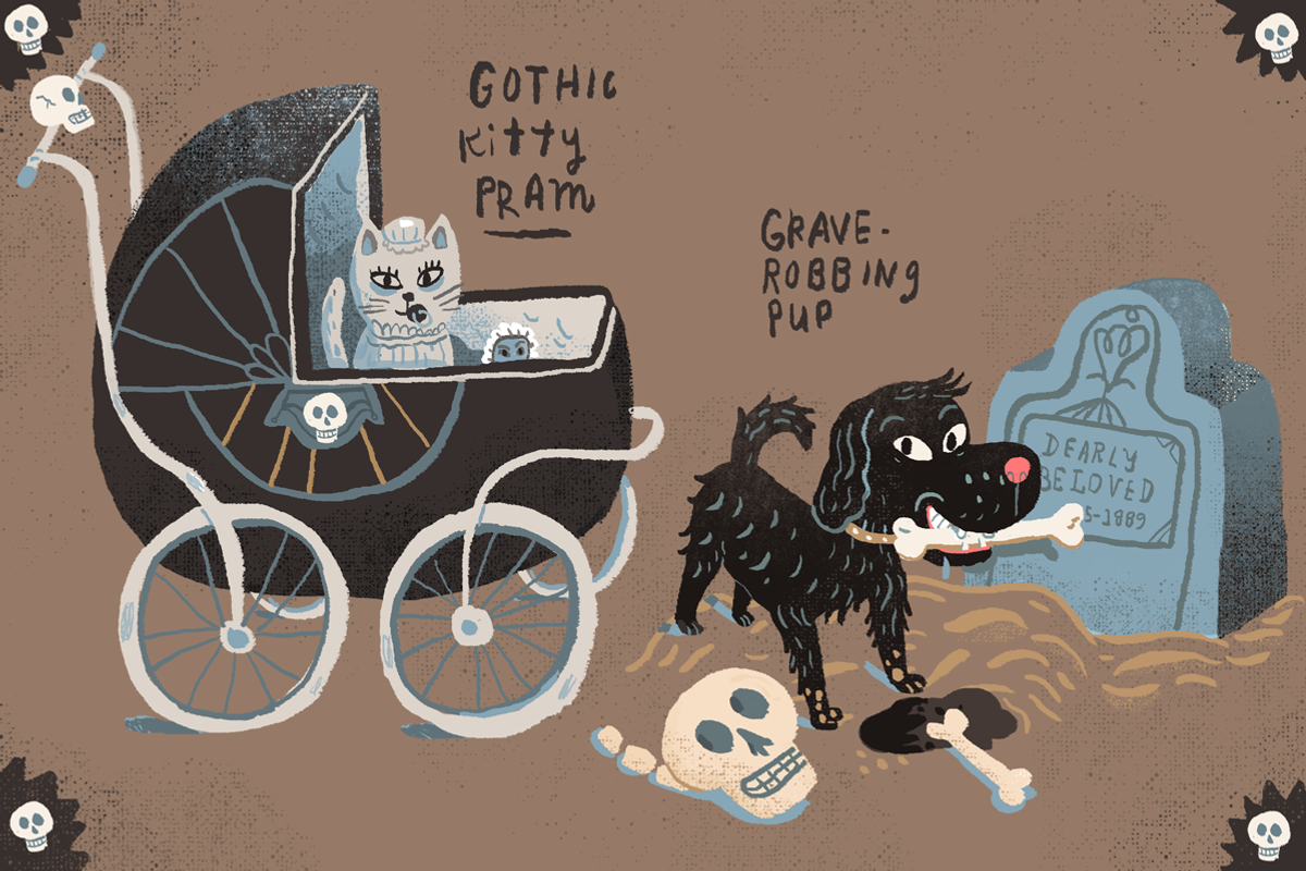 5 Freaky Halloween Illustrations, an Illustration by Stephanie K. Birdsong (Photo 3 of 3)