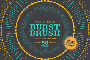 Burst Brush - Vector Sunburst, an Object Graphic by Union Type & Texture