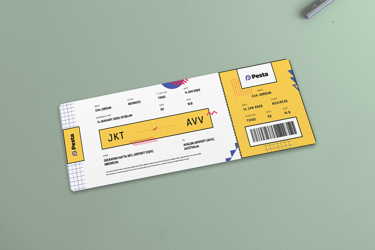 Boarding Pass - Pesta 4, a Templates & Theme by Themes Awesome (Photo 4 of 5)