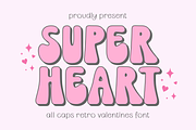 Super Heart - Valentines Font, a Handwritten Font by Keithzo (Thumbnail 1 of 7)