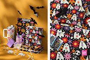 Groovy Halloween Patterns Collection, a Pattern Graphic by Yasmine Patterns (Thumbnail 3 of 7)