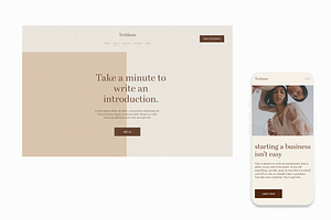 Squarespace Template For Solopreneur