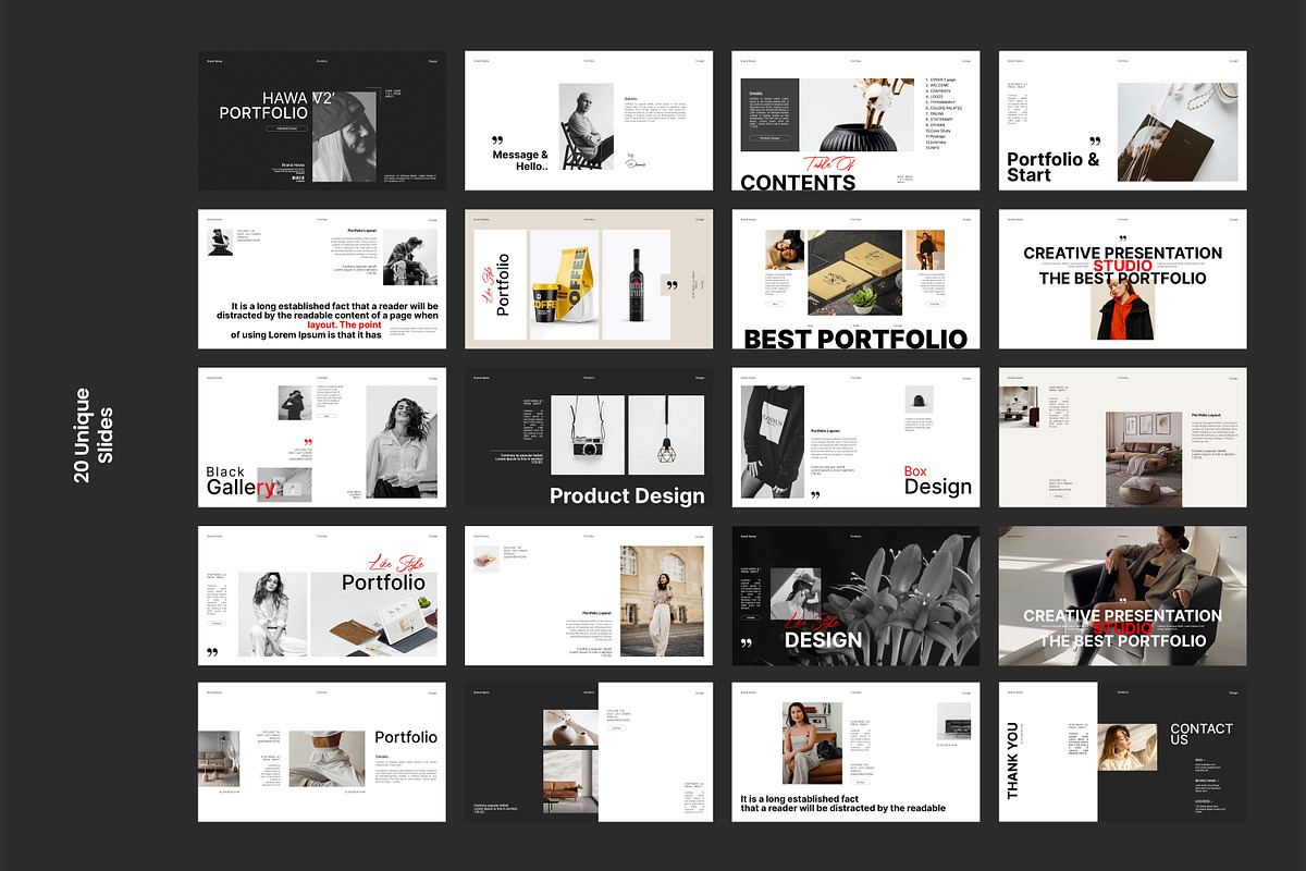 Hawa V2 Portfolio Presentation, a Presentation Template by PrintIdea (Photo 9 of 9)