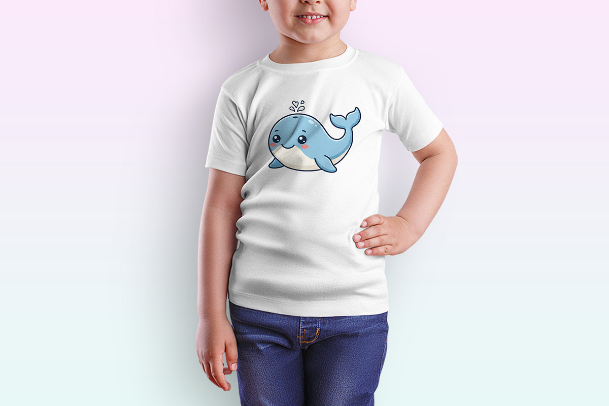 Cute Whale Clipart, an Animal Illustration by Forhadx5 (Photo 7 of 7)