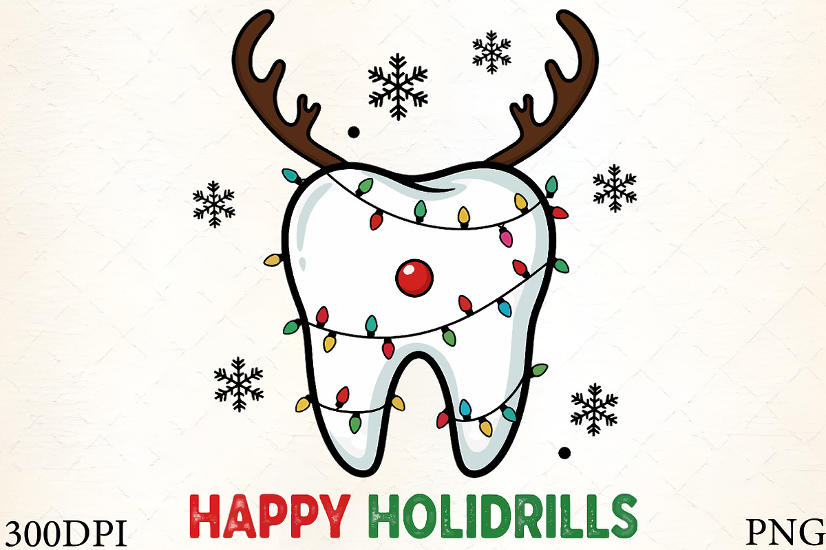 Teeth Christmas Sweatshirt, Christma, an Illustration by CrexoraLab (Photo 1 of 4)