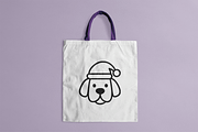 Christmas Dog Santa Hat Logo, a Branding & Logo Template by Vectorium Studio (Thumbnail 2 of 2)