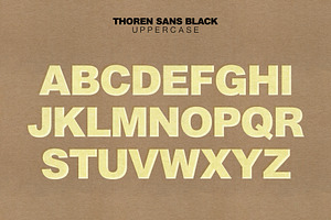 Thoren Sans Sans Serif Type Family