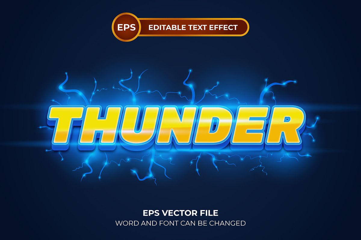 Thunder text effect, a Layer Style Add-On by Semu Creative