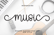 Music | Script Font