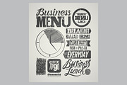Business Lunch Menu vector designs., a Food Illustration by PoPaShop (Thumbnail 3 of 10)