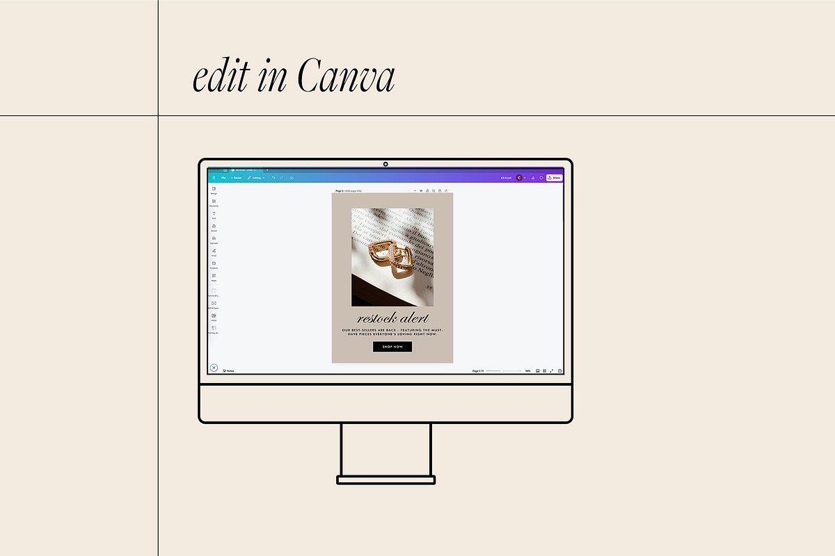 Modern Jewelry Email Template Bundle, an Email Template by KikiBunnyCreative (Photo 11 of 13)