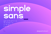 SIMPLE SANS - A SUUUPER CLEAN FONT, a Sans Serif Font by DESIGN SHTUFF (Thumbnail 10 of 10)