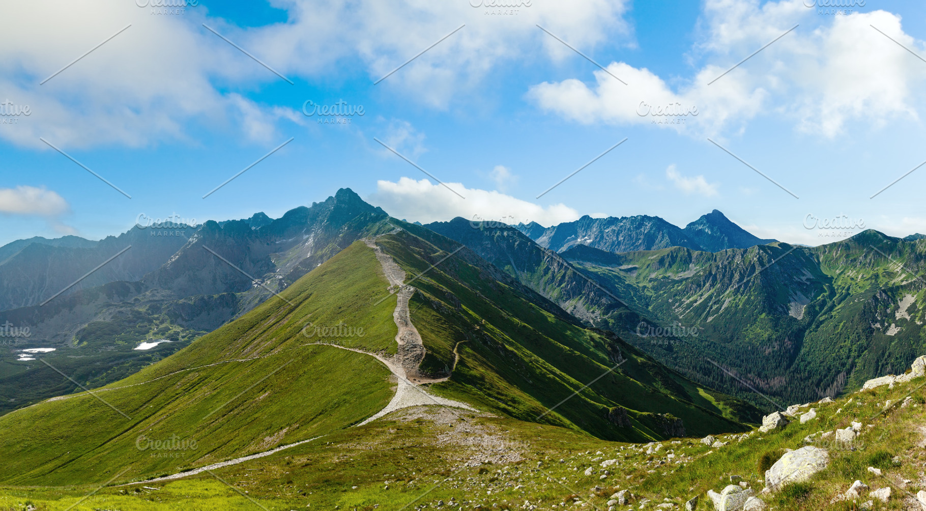 Summer Tatra Mountain panorama  (Poland)., a Nature Photo by YuriyB