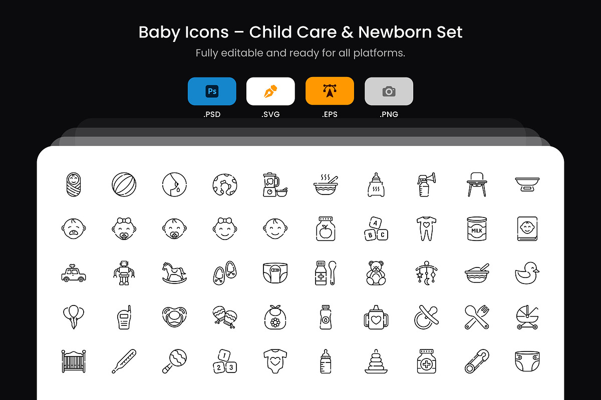 Baby Icons – Child Care & Newborn Se, an Icon by Wencory (Photo 1 of 2)