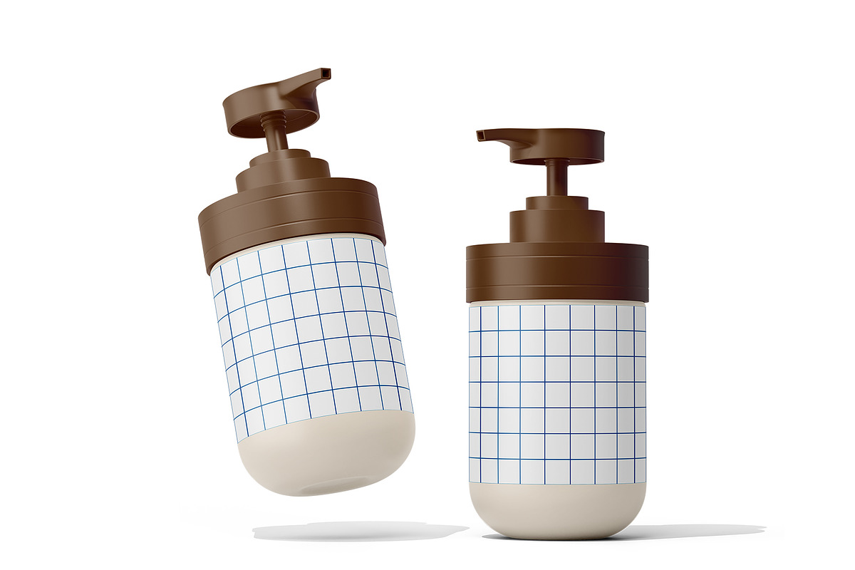 Pump Bottle Mockup, a Cups & Container Mockup by Akebareee (Photo 3 of 3)