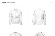 Men's Bomber Jacket Mockup Set, a Hoody Mockup by creatsy5 (Thumbnail 2 of 9)
