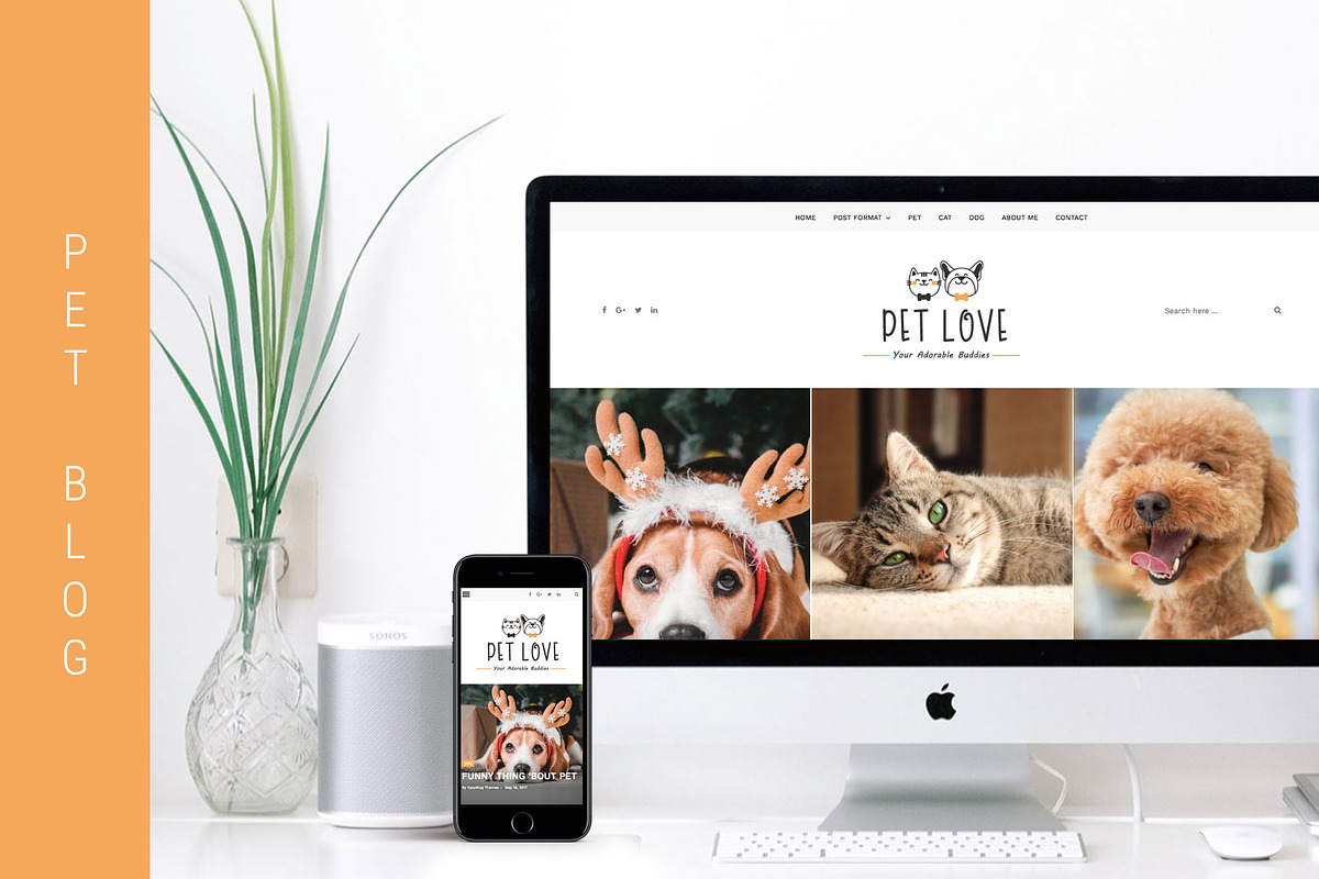 Pet Love - Animal WordPress Theme, a WordPress Template by EasyBlog Themes (Photo 1 of 5)