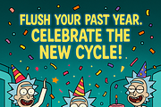 Rick and Morty Birthday Cards Bday, an Illustration by IconValue (Thumbnail 2 of 14)