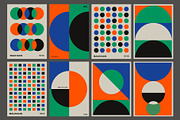 POSTMODERN - 32 GEOMETRIC POSTERS, a Pattern Graphic by craftlove (Thumbnail 5 of 7)