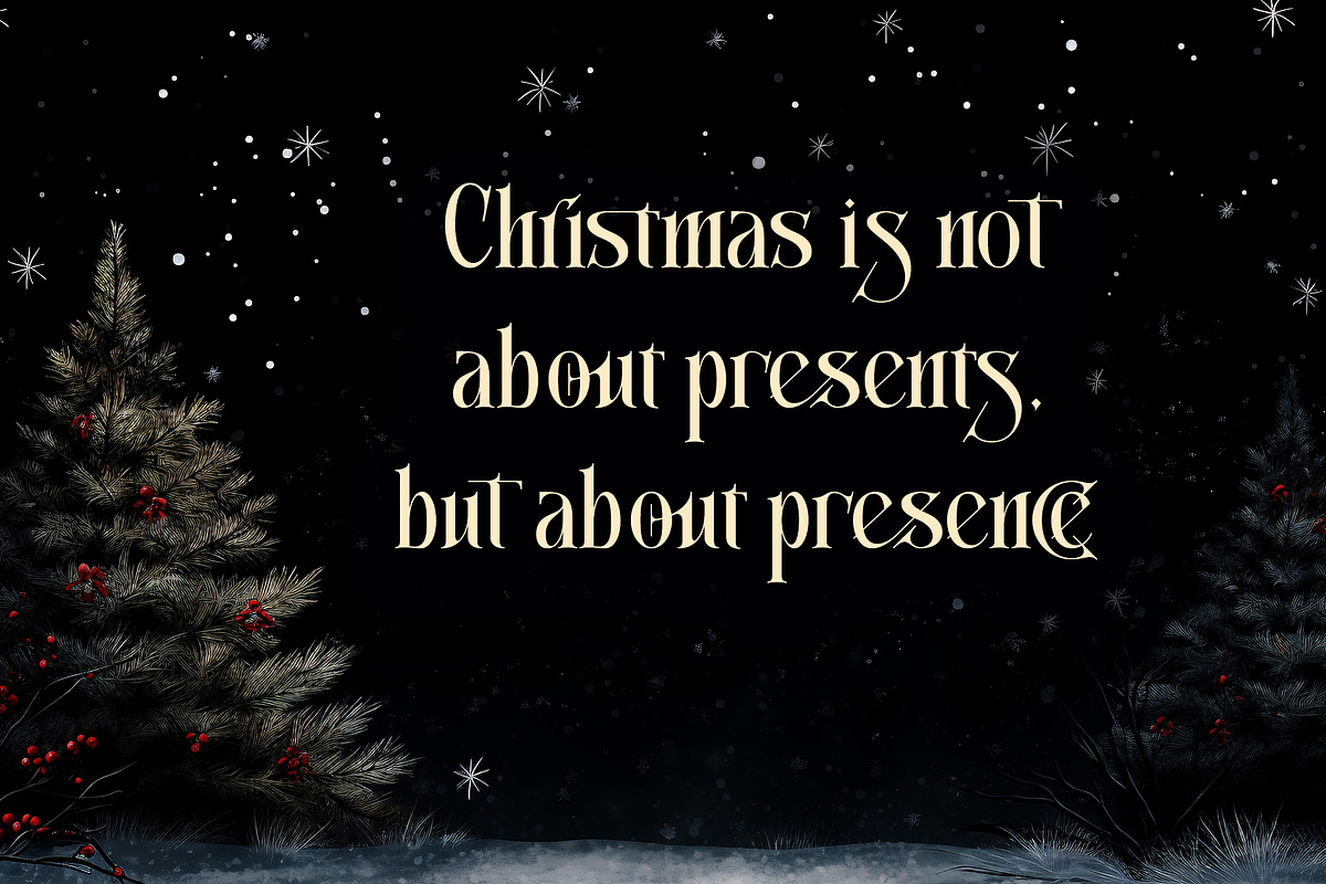 Christmas Fecsival – Elegant Serif, a Serif Font by Letterara (Photo 5 of 15)