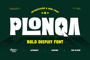 PLONQA - Bold Display Font