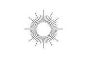 Sunburst Rays Vector Bundle Bundle, an Illustration by yasushie (Thumbnail 3 of 31)