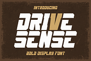 Drive Sense - Bold Display Font, a Symbol Font by figuree studio (Thumbnail 1 of 8)