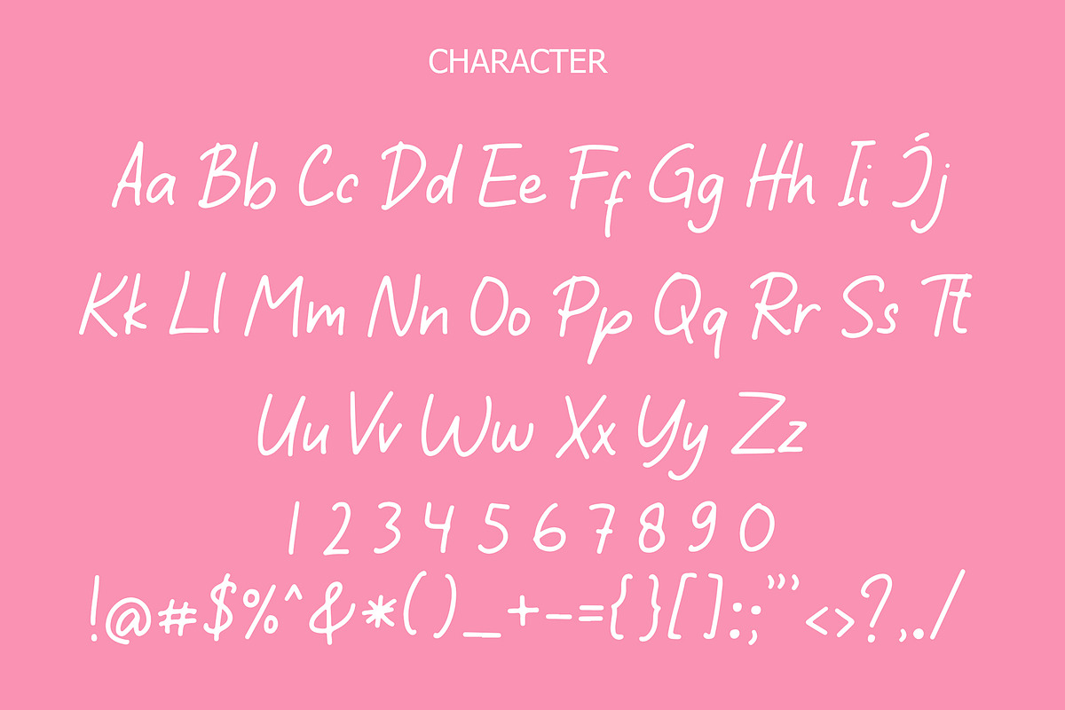 Sticky Book Modern Handwritten Font preview 2