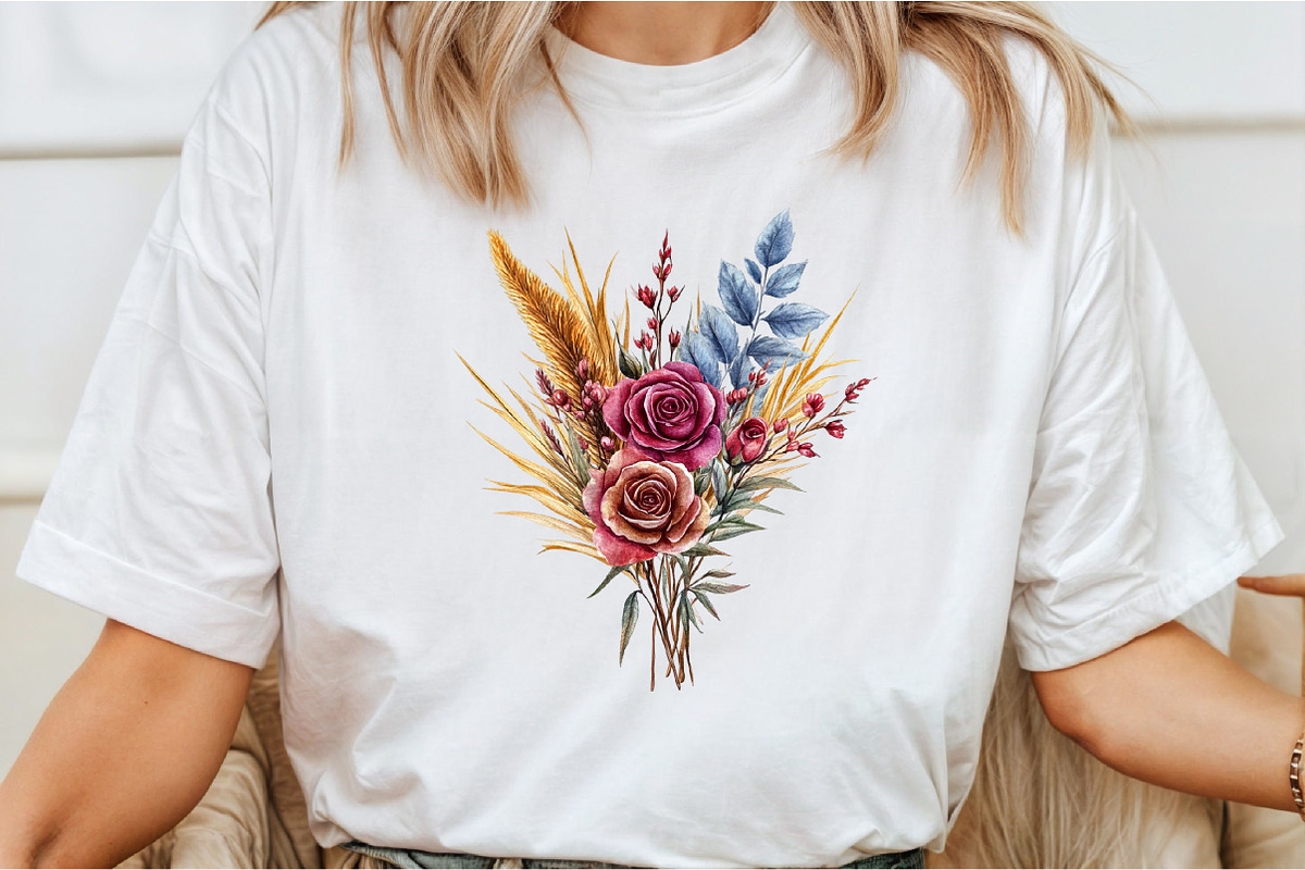 Autumn Bouquets Clipart, an Illustration by Libby Wishes (Photo 5 of 10)