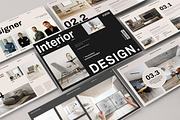 Interior Design Template | CANVA, a Presentation Template by TemplateFolio-Shop (Thumbnail 1 of 17)