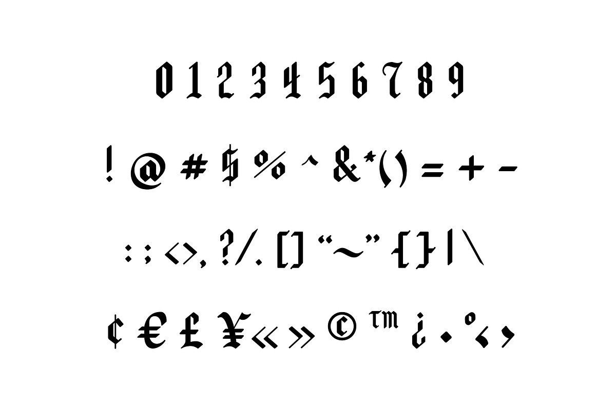Blonde, a Blackletter Font by Loudoun Design Co. (Photo 6 of 8)
