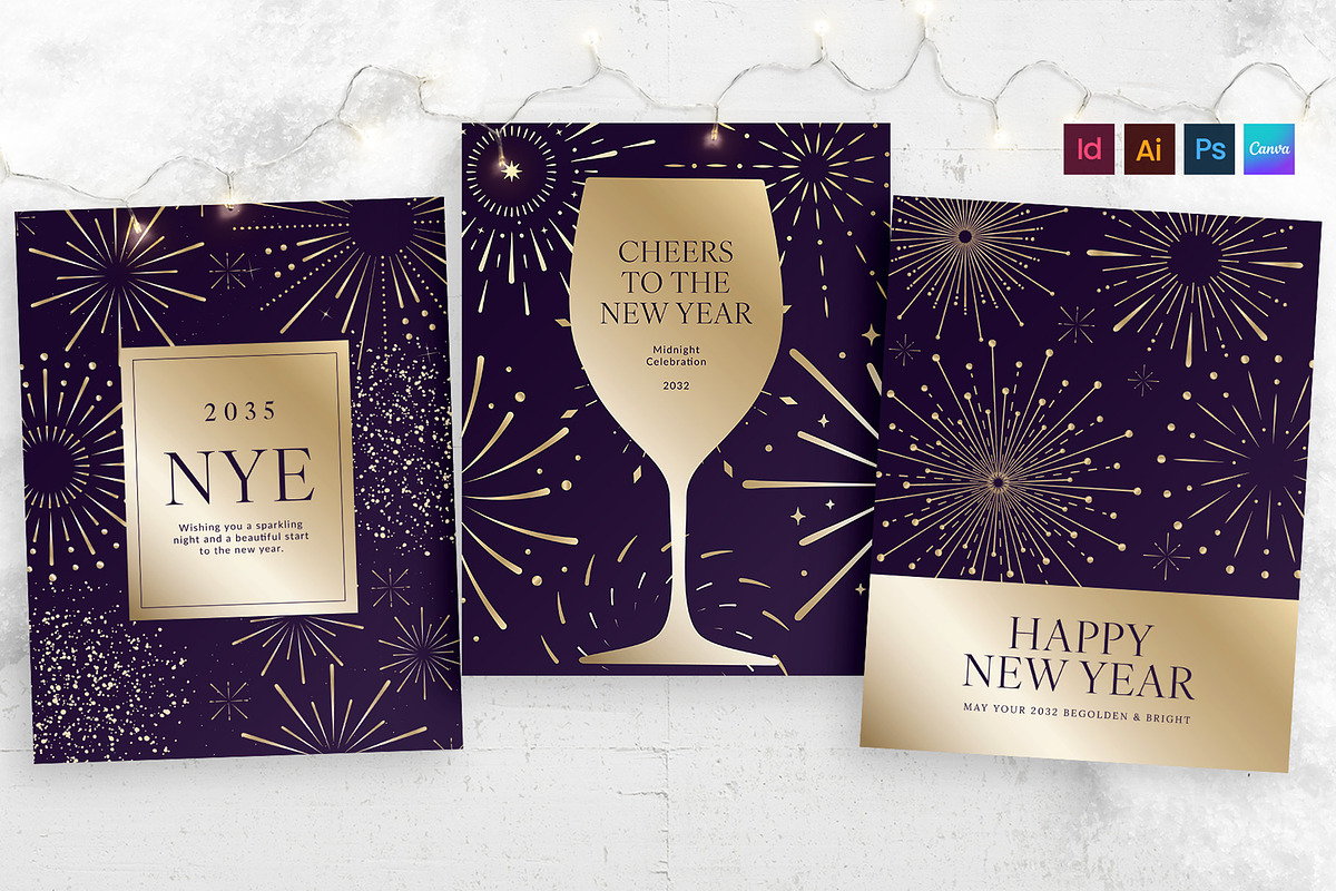 New Years Poster Flyer Template, a Flyer Template by BrandPacks (Photo 2 of 6)