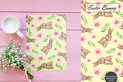 Easter Bunny Seamless Patterns, an Illustration by OlDm_Shop (Thumbnail 7 of 9)