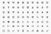 1,200 Awesome Strokeicon Set, an Icon by VectorCam (Thumbnail 1 of 4)