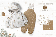 Kids Christmas clipart & pattern, an Animal Illustration by polikarpovaart (Thumbnail 4 of 14)