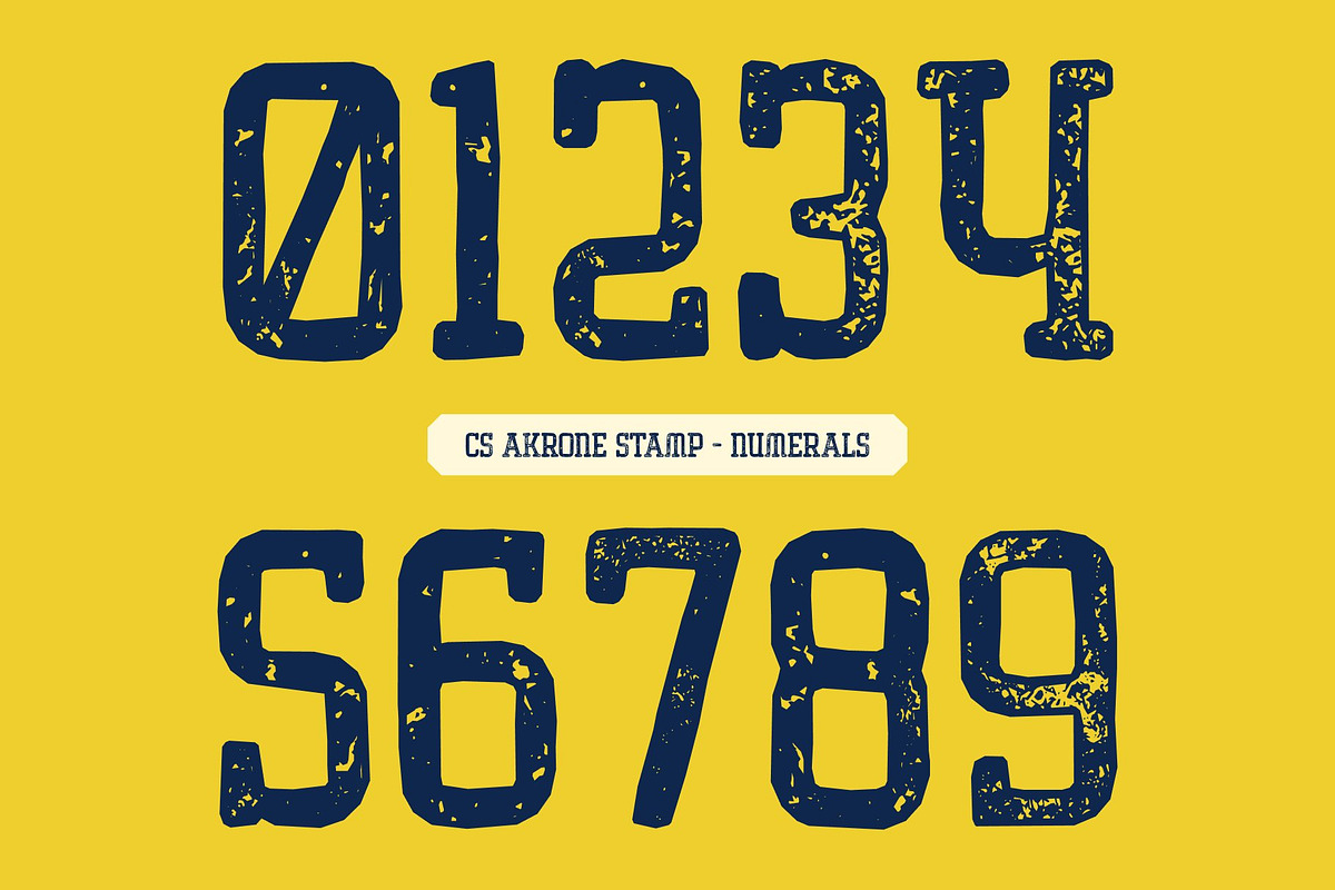 CS Akrone Stamp, a Slab Serif Font by Craft Supply Co. (Photo 4 of 8)