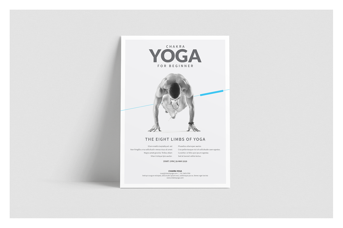 Yoga Classes Flyer, a Flyer Template by BOXKAYU (Photo 4 of 6)