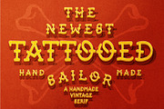 Tattooed Sailor | Vintage Serif Font, a Serif Font by Beveled Design Co. (Thumbnail 2 of 18)