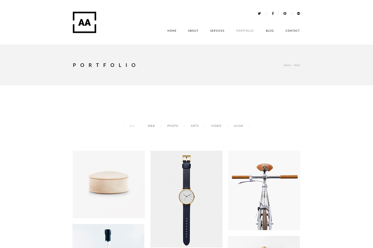 AA - Minimal Sketch Template, a Websites & App Template by bigpsfan's SHOP (Photo 5 of 9)