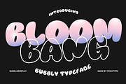Bloombang - Bubble Display Typeface, a Handwritten Font by Pekotype (Thumbnail 1 of 11)