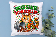 Funny Christmas Cat PNG Dear Santa, an Object Graphic by Zahyl Studio (Thumbnail 7 of 7)