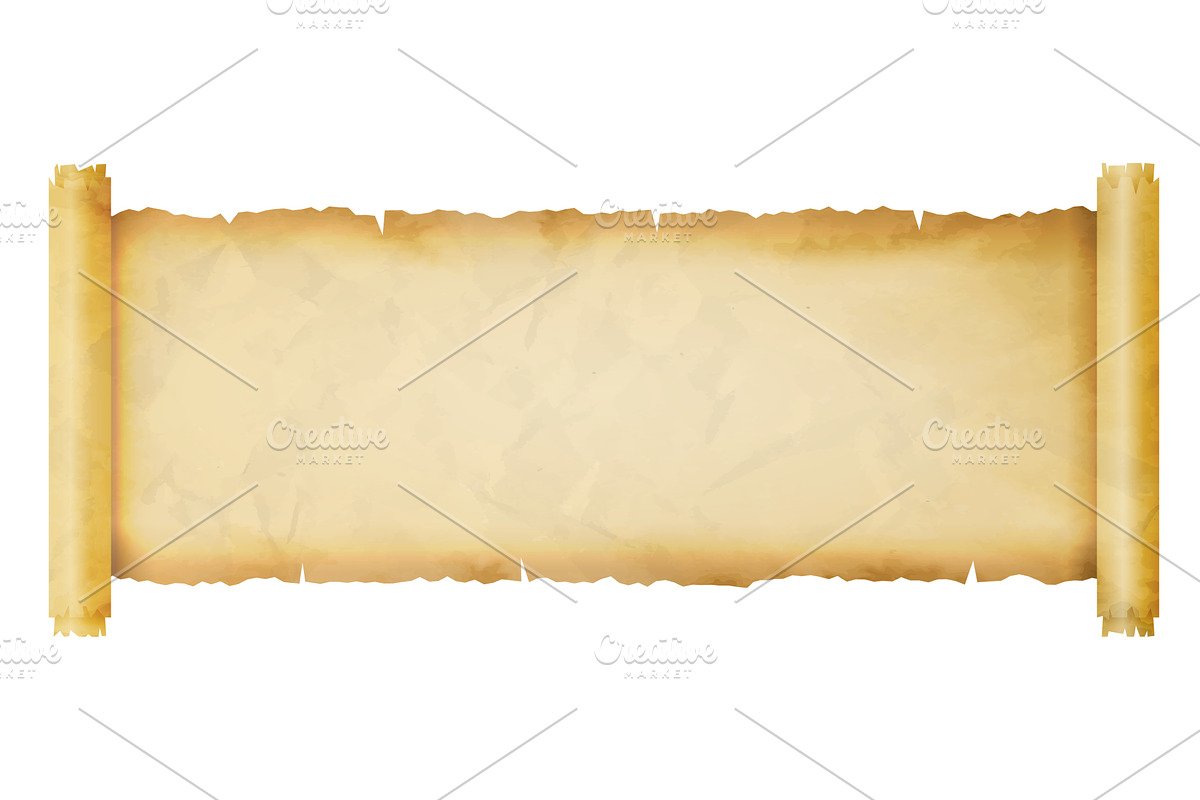 Ancient scroll. Textured parchment, a Texture Illustration by winwin.art