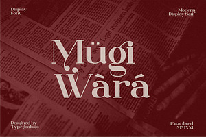 Mugiwara Swashy Serif