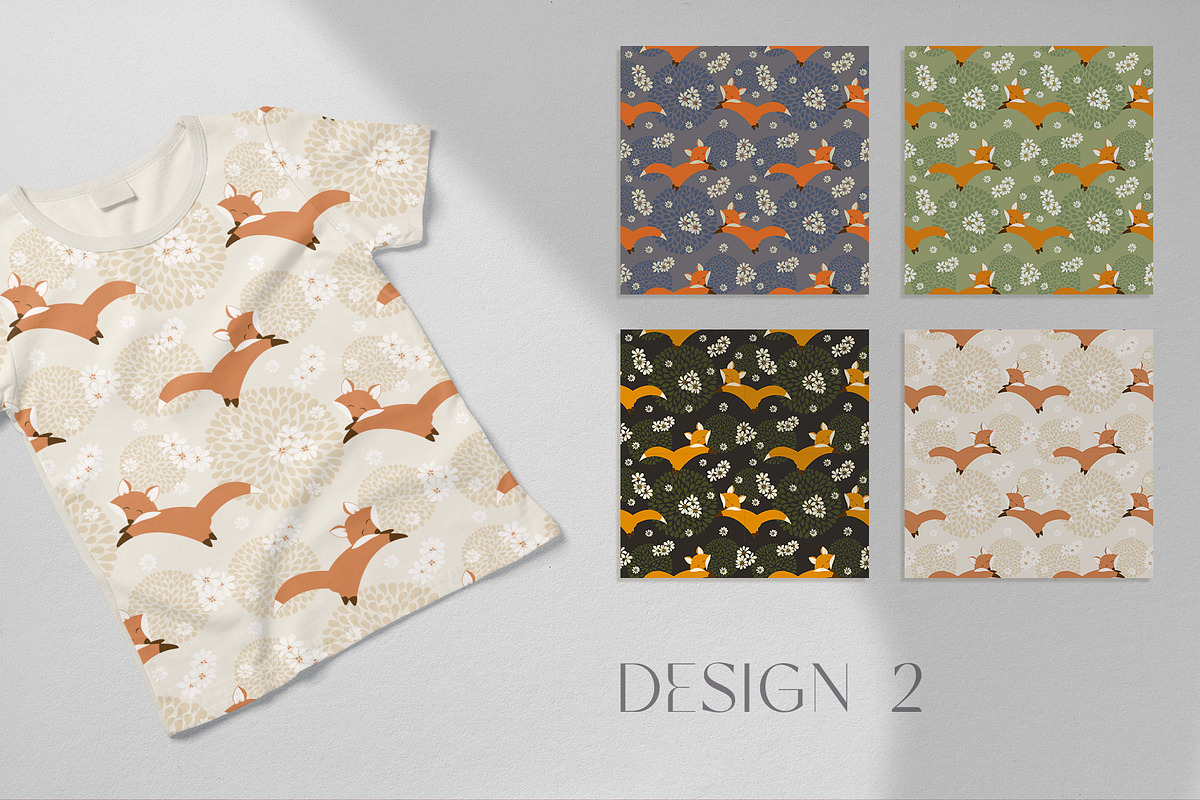 Fox Patterns & Clipart, a Pattern Graphic by Tori Design (Photo 4 of 6)