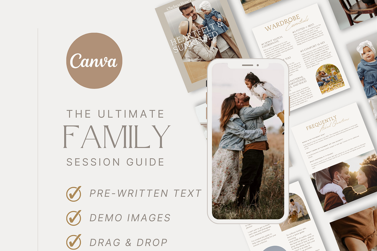 BOHO Family Photos Session Canva, a Magazine Template by Signature Edits (Photo 11 of 12)