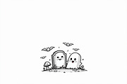 Spooky Halloween Clipart Bundle, an Illustration by yasushie (Thumbnail 7 of 26)